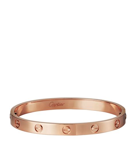 cartier love rose gold bracelet|cartier love bracelet gold plated.